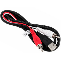 Kabel USB - RCA 1,5m VITALCO DSKU71 USB-A, 2 Wtyki RCA