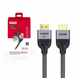 Kabel HDMI 2m v2.1 Unitek Lux UHD 8K, W Oplocie