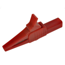 Krokodyl 27.262.1 czerwony 83,5mm banan 4mm 32A 1000V