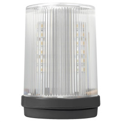 Lampa LED Pomarańczowa, Biały Klosz Walec PROXIMA, Z Uchwytem Do bram z Anteną 433MHz, Zasilanie 12-24V/230, Ostrzegawcza, Kogut