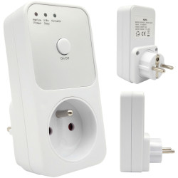 Zabezpieczenie napięciowe FILTR 230V HLP01 3680W 16A opóźnienie 5-6 min do gniazdka